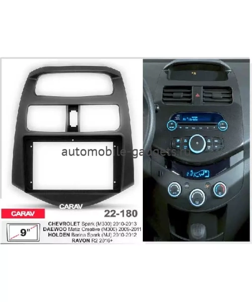 CARAV 22-180 Переходная рамка 9" для CHEVROLET Spark (M300) 2010-2013 / DAEWOO Matiz Creative (M300) 2009-2011 / HOLDEN Barina Spark (MJ) 2010-2012 / RAVON R2 2016+