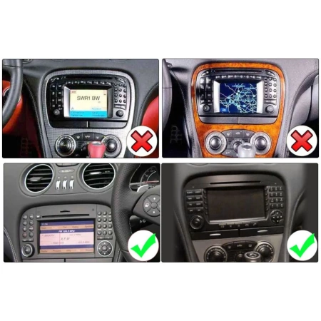 Штатная магнитола Mercedes-Benz SL (R230) 2006-2011 Canbox EVO 2K 5816-9403 на Android 14 (4G-SIM, 8/256, DSP, QLed, AI, 360)