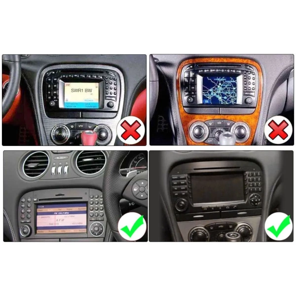 Штатная магнитола Mercedes-Benz SL (R230) 2006-2011 Canbox Logic-i3 2K 5733-9403 на Android 11 (4G-SIM, 6/128, DSP, 360, QLed)