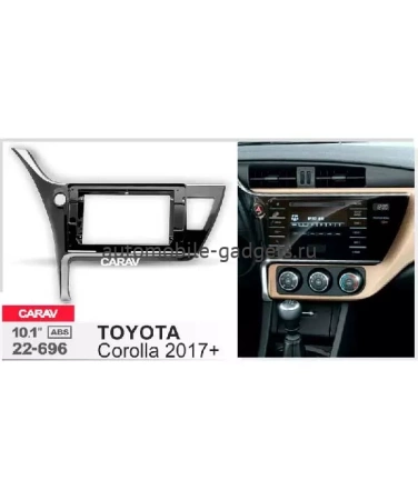 Carav 22-696 переходная рамка для установки автомагнитолы 10" в TOYOTA Corolla 2017+