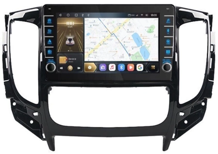 Carmedia OL-9567-P-2 (крутилки) Штатная магнитола для Mitsubishi L200 5, Pajero Sport 3, Montero Sport 3 2015-2019 (для авто с МКПП, с климат-контролем), FIAT Fullback на Android 12 c 4GB, DSP, 4G