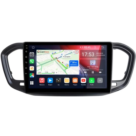Lada Vesta (NG) 2022-2025, Aura 2024-2025 (черная, матовая) Canbox RS9-9820 1.5/32 на Android 10 (IPS, DSP, CarPlay)