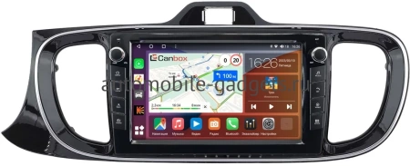 Штатная магнитола Kia Pegas 2017-2024 (глянцевая) Canbox H-Line 7822-9-0142 Android 10 (4G-SIM, 4/32, DSP, IPS) С крутилками