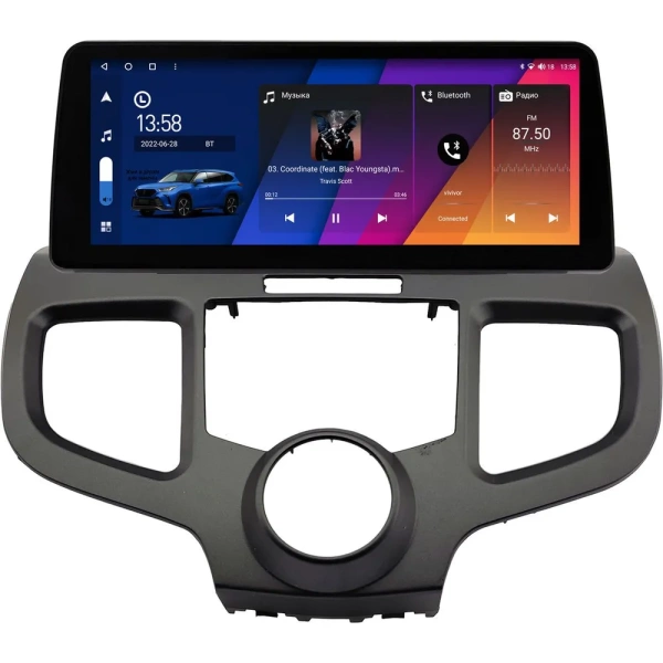 Штатная магнитола Honda Odyssey 3 2003-2008 12.3 дюйма Canbox M-Line 7812-0600 на Android 10 (4G-SIM, 4/64, DSP, QLed) BMW Style