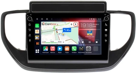 Hyundai Solaris 2 2020-2024 (для авто с экраном) Canbox M-Line 7801-9-TK957 на Android 10 (4G-SIM, 2/32, DSP, IPS) С крутилками