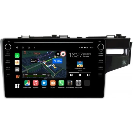 Штатная магнитола Canbox M-Line 7895-10-508 для Honda Fit 3 2013-2020 (глянцевая, правый руль) на Android 10 (4G-SIM, 2/32, DSP, QLed) С крутилками
