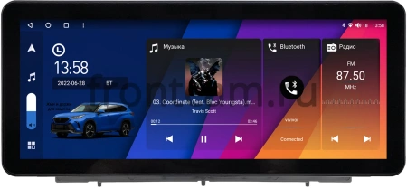 Штатная магнитола Ford Focus 4 2018-2024 12.3 дюйма Canbox GT1233-0290 на Android 10 (CarPlay, 2/32, DSP, QLed) BMW Style