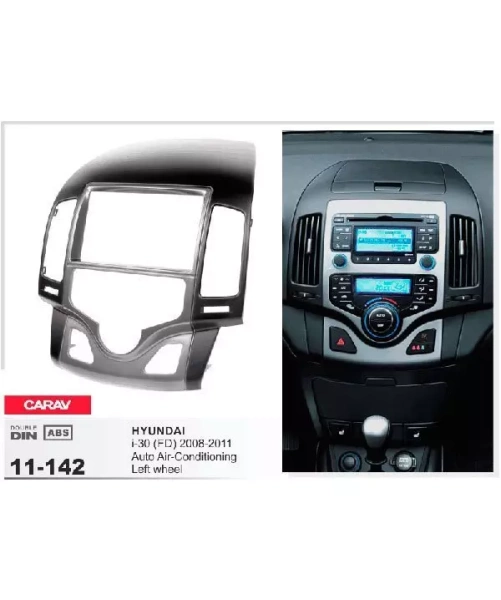 Переходная рамка CARAV 11-142 HYUNDAI i-30 (FD) 2008-2011 / только для а/м с рулем слева и с климат-контролем