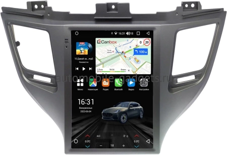 Штатное головное устройство Hyundai Tucson 3 2015-2018 (Тип A) Canbox H-Line (Tesla style) 9.7 дюймов 4/64 5623-1312-24 на Android 10 (4G-SIM, DSP, QLed)