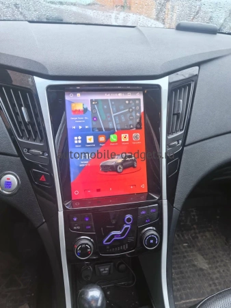 Штатное головное устройство Hyundai Sonata 6 (YF) 2009-2014 Canbox PRO-Line (Tesla style) 9.7 дюймов 4/64 7881-1312-130 на Android 13 (4G-SIM, DSP, QLed)
