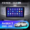 Штатное головное устройство Teyes CC2 PLUS 4/32 9 дюймов RM-9-0238 для Toyota Avalon 3 2005-2009 (серебристый) на Android 10 (4G-SIM, DSP, QLed)