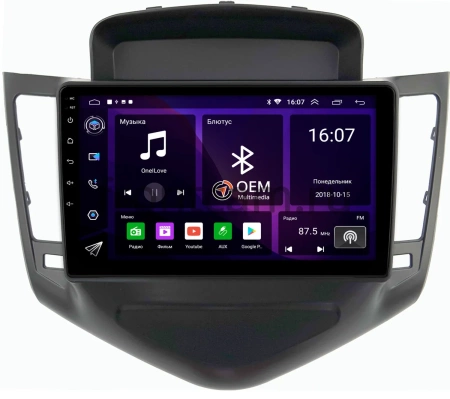 Chevrolet Cruze 2008-2012 (черная) Canbox GT9-9010 2/32 Android 10 (IPS, DSP, CarPlay)