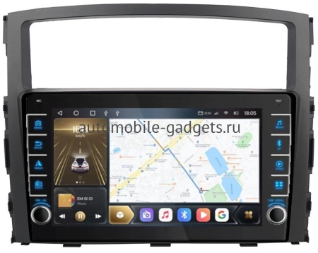 Carmedia OL-9566-P (крутилки) Штатная магнитола для Mitsubishi Pajero IV (2006+), Montero, Shogun на Android 12 c 4GB, DSP, 4G