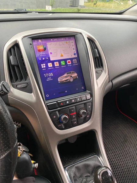 Штатное головное устройство Opel Astra J 2009-2018 (авто с кнопкой SPORT) Canbox PRO-Line (Tesla style) 9.7 дюймов 4/64 7881-1312-198 на Android 13 (4G-SIM, DSP, QLed)