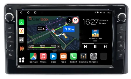 Штатная магнитола Canbox M-Line 7825-10-1880 для Ford F-150 14 2020-2024 на Android 10 (4G-SIM, 2/32, DSP, QLed) С крутилками