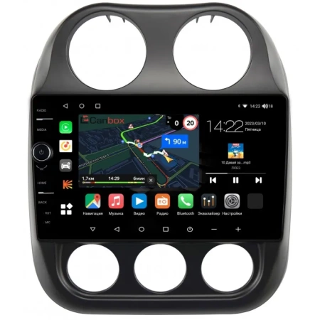 Jeep Compass, Liberty (Patriot) 2009-2016 Canbox M-Line 7850-10-810 на Android 10 (4G-SIM, 2/32, DSP, QLed)