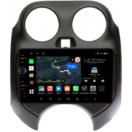 Штатная магнитола Canbox M-Line 7841-9100 для Nissan March (K13) 2010-2013 на Android 10 (4G-SIM, 4/64, DSP, QLed)