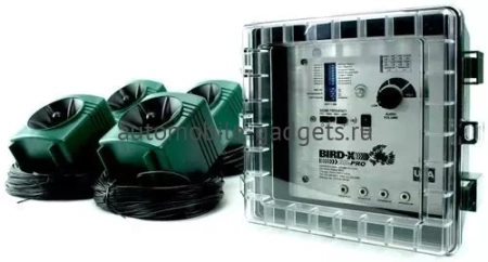 Звуковой и ультразвуковой (2 в 1) отпугиватель птиц "BroadBand PRO" с 4 выносными динамиками