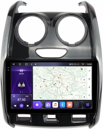 Carmedia OL-9115-2-N-2K штатная магнитола для Renault Duster 2015-2020, Lada Largus 2021+ на Android 12 c 4GB, DSP, 4G