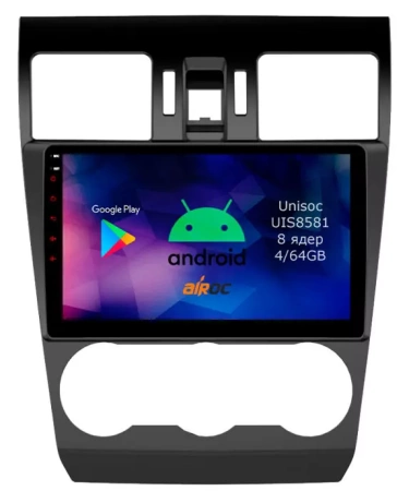 Airoc RM-3401 штатная магнитола для Subaru Forester, Impreza, XV (2011-2016) на Android 12 с 4GB, DSP, 4G