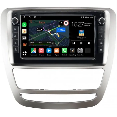 Штатная магнитола JAC T6 2015-2024 (серебренная) Canbox M-Line 7821-9-4282 на Android 10 (4G-SIM, 2/32, DSP, IPS) С крутилками