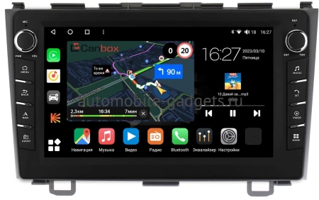 Штатная магнитола Honda CR-V 3 2006-2012 Canbox M-Line 7831-9008 на Android 10 (4G-SIM, 2/32, DSP, IPS) С крутилками