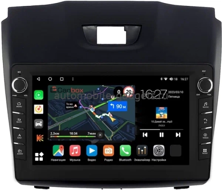 Штатная магнитола Isuzu D-Max 2 2012-2020 (тип 1) Canbox M-Line 7831-9054 на Android 10 (4G-SIM, 2/32, DSP, IPS) С крутилками