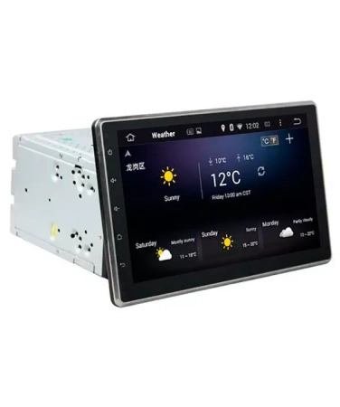 Carmedia KD-1000-P30 2 DIN магнитола с экраном 10 дюймов DVD-приводом (открывается экран) на Android 9.0, до 8-ЯДЕР, до 4ГБ-64ГБ памяти и встроенным DSP