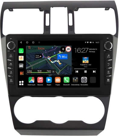Штатная магнитола Subaru Forester 4 2015-2018, XV, Crosstrek 2015-2017, WRX 2016-2021 Canbox M-Line 7831-9036 на Android 10 (4G-SIM, 2/32, DSP, IPS) С крутилками
