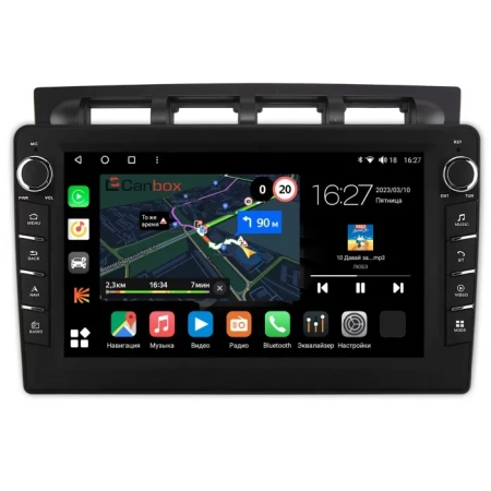 Штатная магнитола Kia Picanto 2004-2007 Canbox M-Line 7831-9-1122 на Android 10 (4G-SIM, 2/32, DSP, IPS) С крутилками