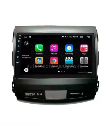 NaviPilot DROID10 ULTRA MAX штатная магнитола для Mitsubishi Outlander XL, Peugeot 4007, Citroen C-Crosser на ANDROID 12 с 8Gb, DSP, 4G