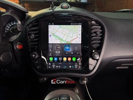 Штатное головное устройство Nissan Juke 2010-2019 (глянцевая) Canbox (Tesla style) 9.7 дюймов 4/64 GTR096-1312-191 на Android 10 (QLed, DSP, CarPlay)