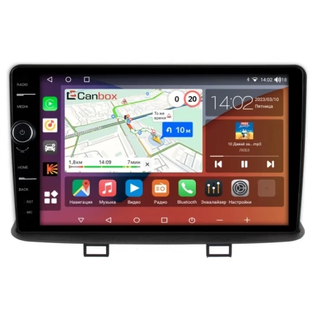 Mitsubishi Pajero Mini 2 1998-2008 (в замен верхнего кармана) Canbox H-Line 7845-9-1353 на Android 10 (4G-SIM, 8/256, DSP, QLed)