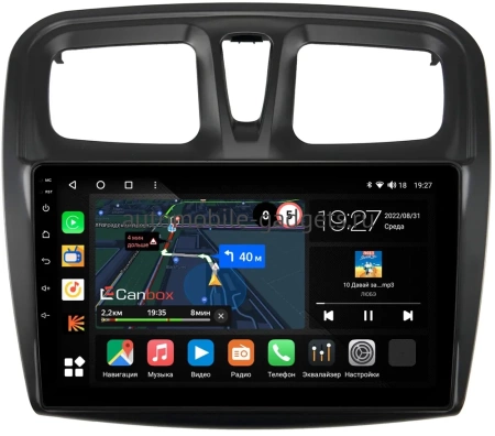 Renault Logan 2, Sandero 2 (Stepway) 2012-2022 Canbox M-Line 4543-1090 на Android 10 (4G-SIM, 2/32, DSP, QLed)