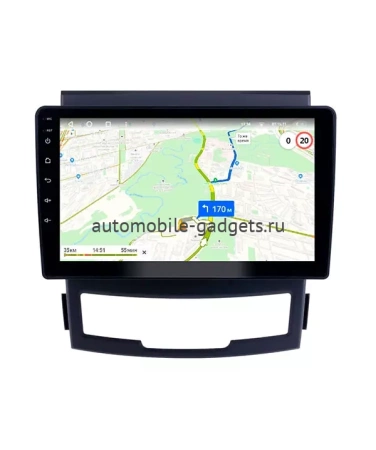 NaviPilot DROID10 ULTRA MAX 360 штатная магнитола для SsangYong Actyon 2011-2013 на Android 10 с 8Gb, DSP, 4G