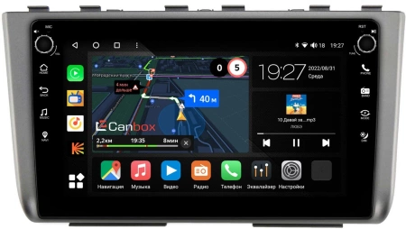 Штатная магнитола Canbox M-Line 7825-10-HY247T для Hyundai Creta 2 2021-2024 (темно-серая) на Android 10 (4G-SIM, 2/32, DSP, QLed) С крутилками