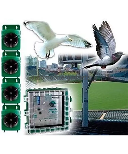 Биоакустический отпугиватель птиц "Super BirdXPeller PRO" с 4 выносными динамиками