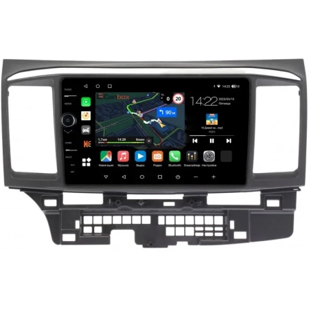 Штатная магнитола Mitsubishi Lancer 10 2007-2017 Canbox M-Line 7840-9-MI113N на Android 10 (4G-SIM, 2/32, DSP, QLed)