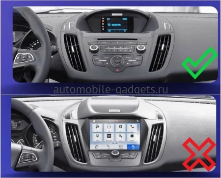 Штатная магнитола Ford Kuga 2 2012-2019 Canbox EVO 2K 5814-9028 на Android 14 (4G-SIM, 4/64, DSP, QLed, AI, 360)