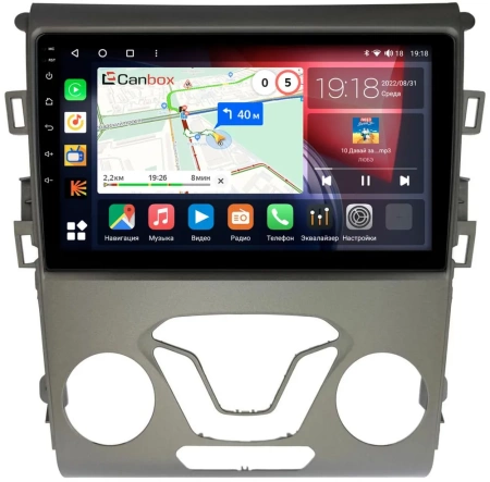 Штатная магнитола Ford Mondeo 5 2014-2022, Fusion 2 (North America) 2012-2016 Canbox H-Line 3792-9-096 на Android 10 (4G-SIM, 4/64, DSP, QLed)