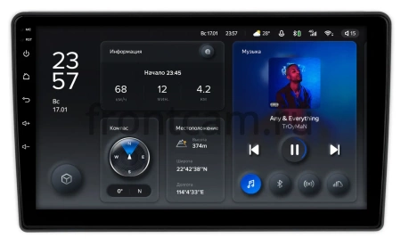 Штатное головное устройство Teyes X1 4G 4/64 9 дюймов RM-9-1450 для Kia Sorento 2002-2006 на Android 10 (4G-SIM, DSP)