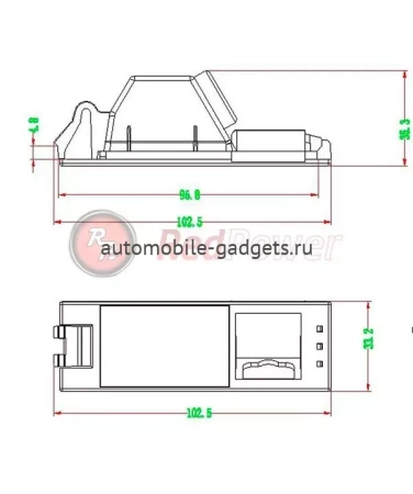 Камера заднего вида для Hyundai iX35 (2009+) RedPower HYU176P Premium