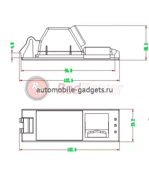 Камера заднего вида для Hyundai iX35 (2009+) RedPower HYU176P Premium