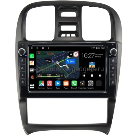 Штатная магнитола Hyundai Sonata 4 (EF) 2001-2012 (левый руль) Canbox M-Line 7821-9-268 Android 10 (4G-SIM, 2/32, DSP, IPS) С крутилками