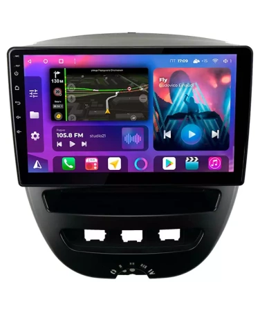 FarCar S500 TM3072M штатная магнитола для Citroen C1, PEUGEOT 107, TOYOTA Aygo 2005-2014 на Android 12 c 2Gb, DSP, 4G