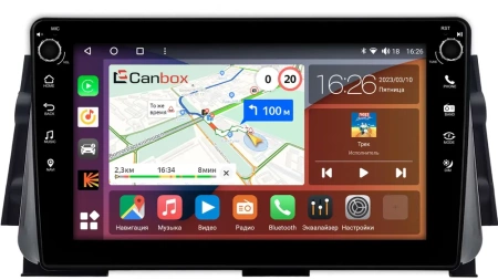 Nissan Micra (K14), Kicks 2016-2024 Canbox H-Line 7802-9-0056 на Android 10 (4G-SIM, 4/32, DSP, IPS) С крутилками