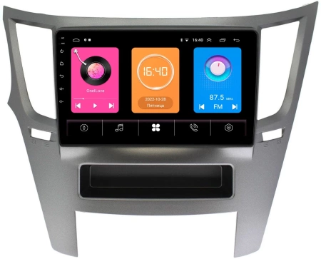 Штатная магнитола Subaru Legacy 5, Outback 4 2009-2014 (серая, левый руль) OEM RK9-9051 на Android 10 (CarPlay, AHD, 1/32)