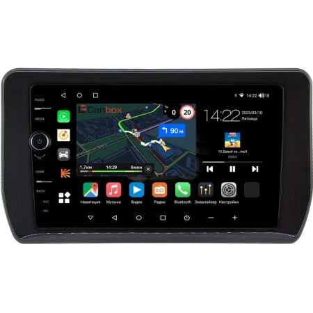 Toyota Veloz 2021-2024 (глянцевая) Canbox M-Line 7840-9-0128 Android 10 (4G-SIM, 2/32, DSP, QLed)