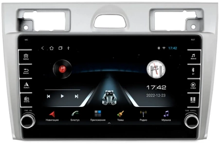 Штатная магнитола Ford Fiesta (Mk5) 2002-2008 (серебро) Canbox BGT9-2069 2/32 Android 10 (IPS, DSP, CarPlay)
