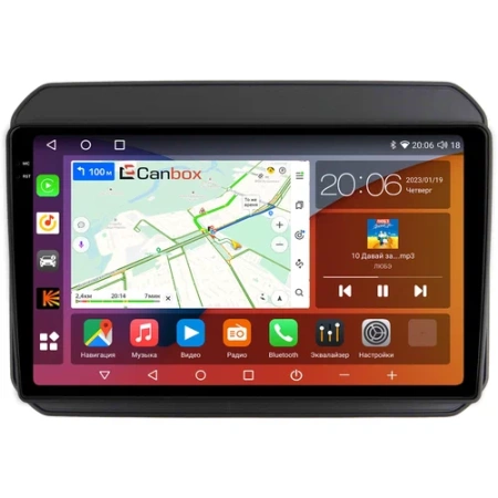 Штатная магнитола Canbox H-Line 2K 4180-9168 для Suzuki Ignis 3 2016-2024 (матовая, Тип 1) на Android 10 (4G-SIM, 4/32, DSP, QLed)